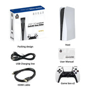 P3D Retro Gaming Console With 2 Controllers